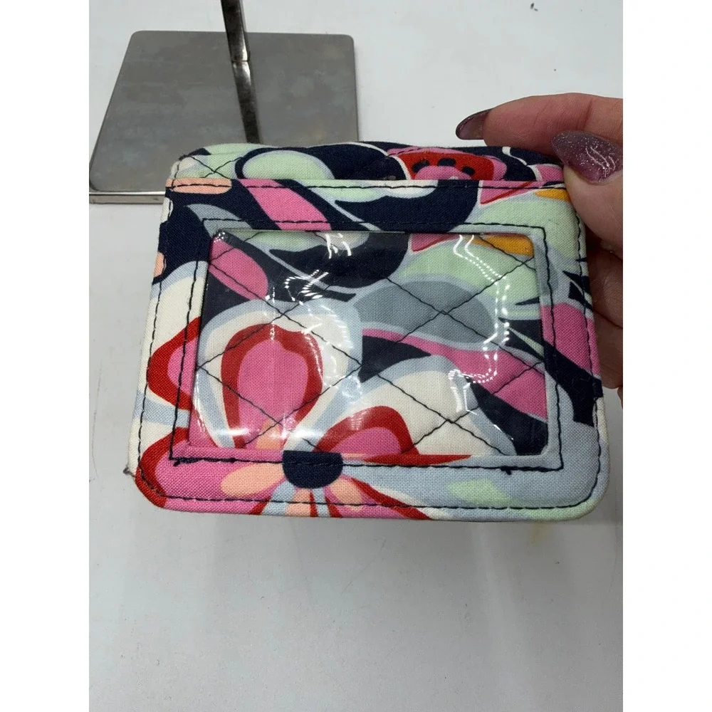 Vera Bradley Retired Mod Paisley. Quilted Cotton ID Case Key Ring Wallet